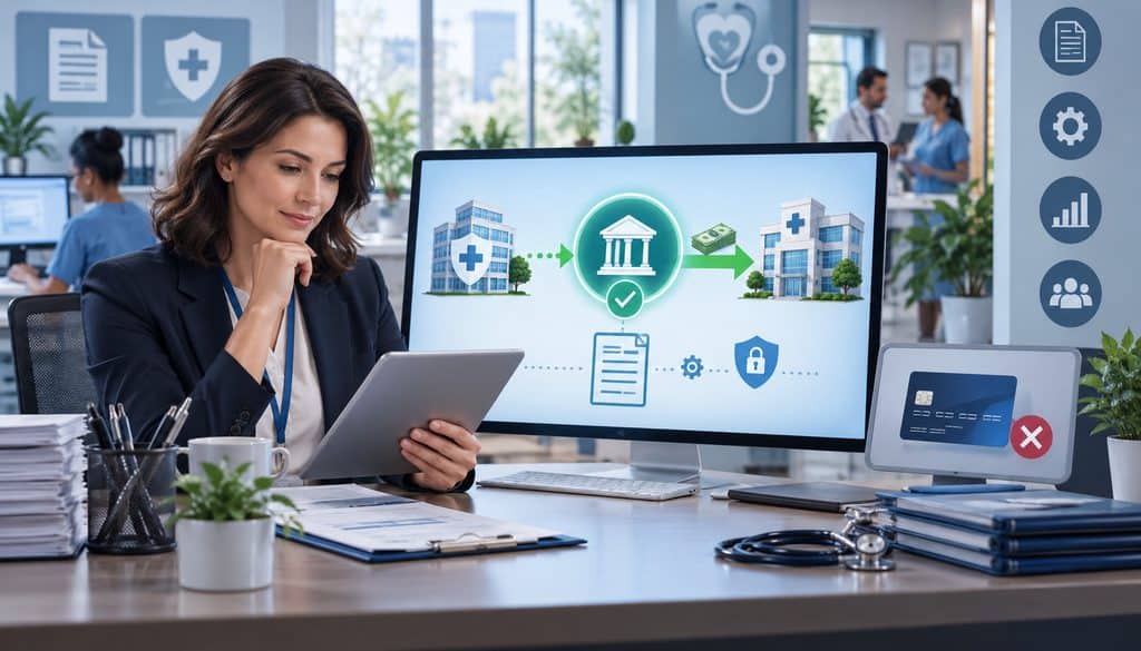 Healthcare provider choosing ACH EFT over virtual credit card payments