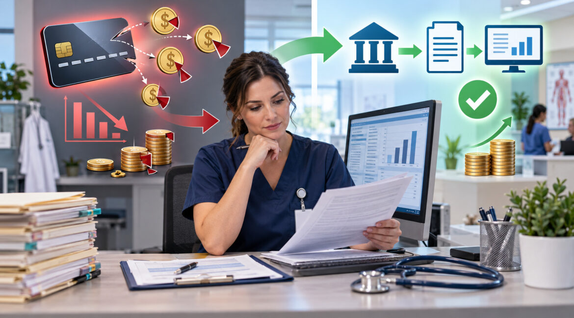 Healthcare provider switching from payer virtual credit cards to EFT and ERA payments